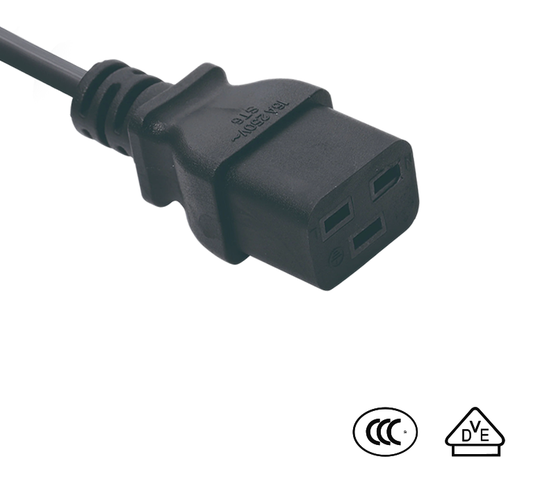 ST6 IEC Connector Female Socket C19 Compliant With Chinese And German Standards