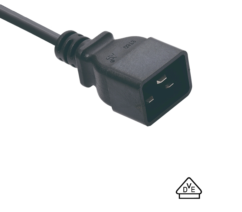 ST6D IEC Connector Male Plug C20 Adhering To German Standards