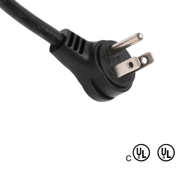 JT-3P/FY-3P 15A 125V Three-Pin American Standard Angled Plug