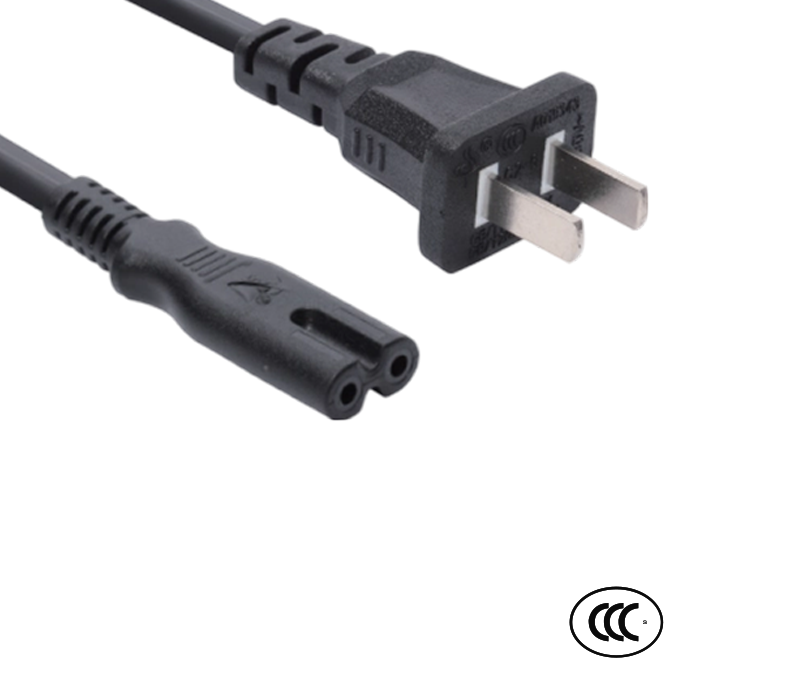 C2-6/10+ST2 10A 250V Two-Pin China Standard Plug with IEC Connector C7