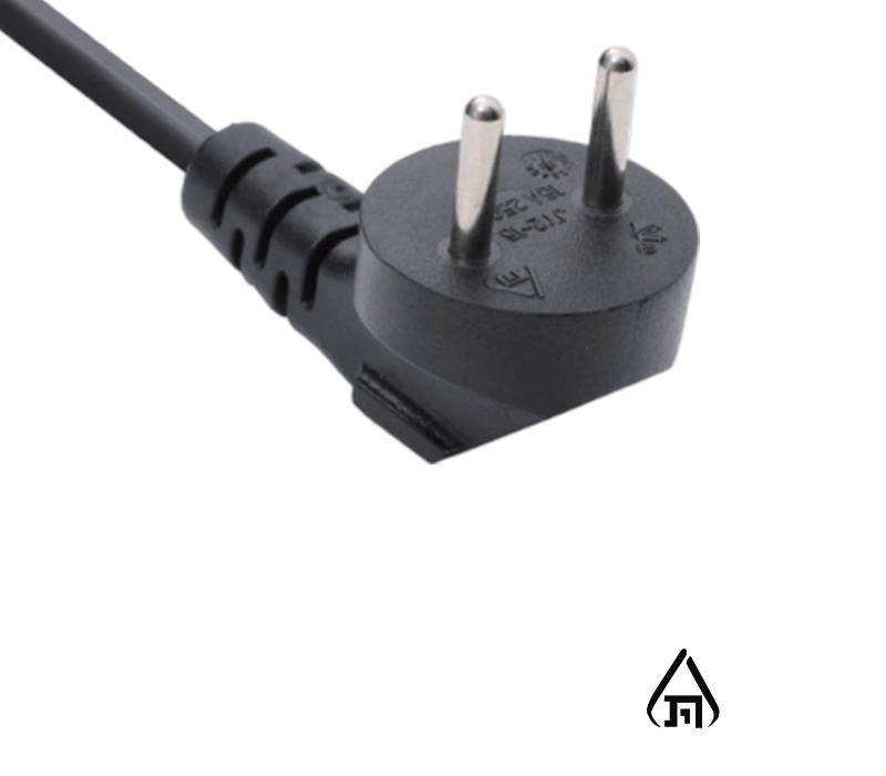 JY2-16 16A 250V Two-Pin Israel 90-Degree Elbow Plug