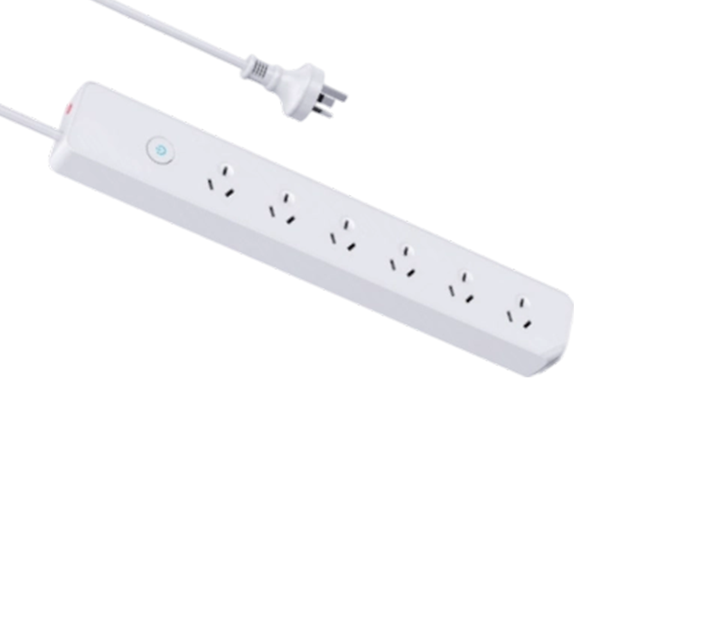 AU04 Australian-Style Power Strip with Six Outlets, With Switch