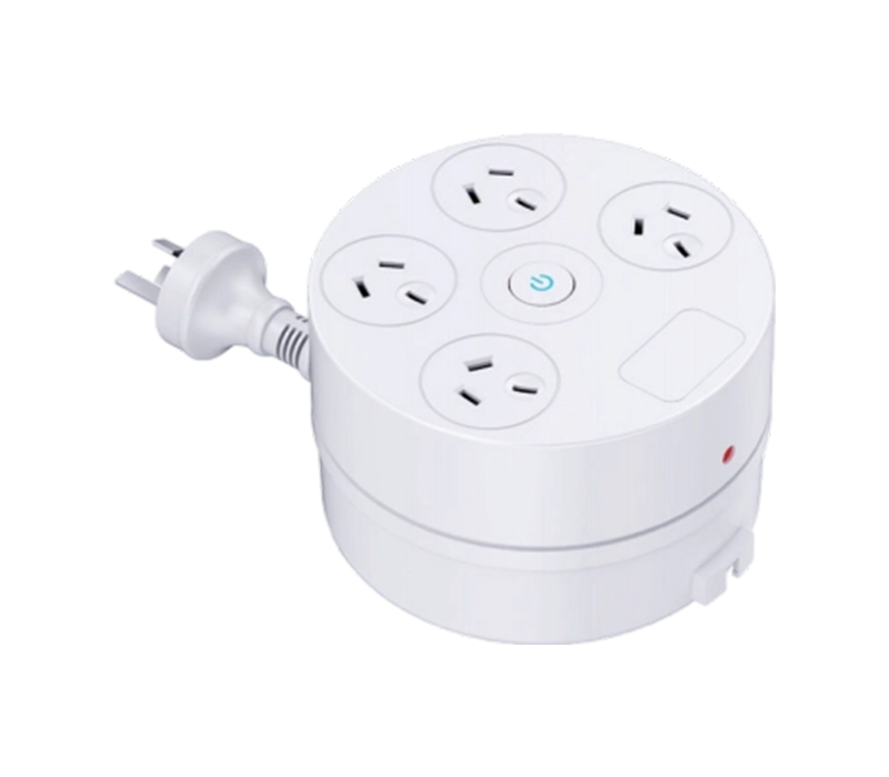 AU07 Cable Reel Power Strip with Retractable Cord